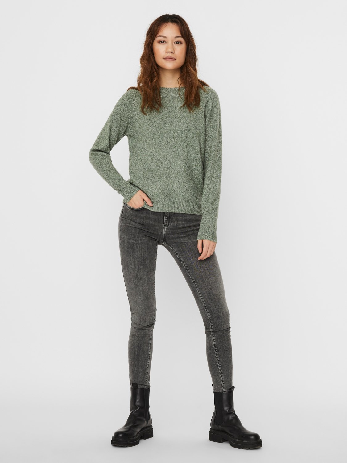 VMDOFFY Pullover - Laurel Wreath - VERO MODA & VILA Bergvik